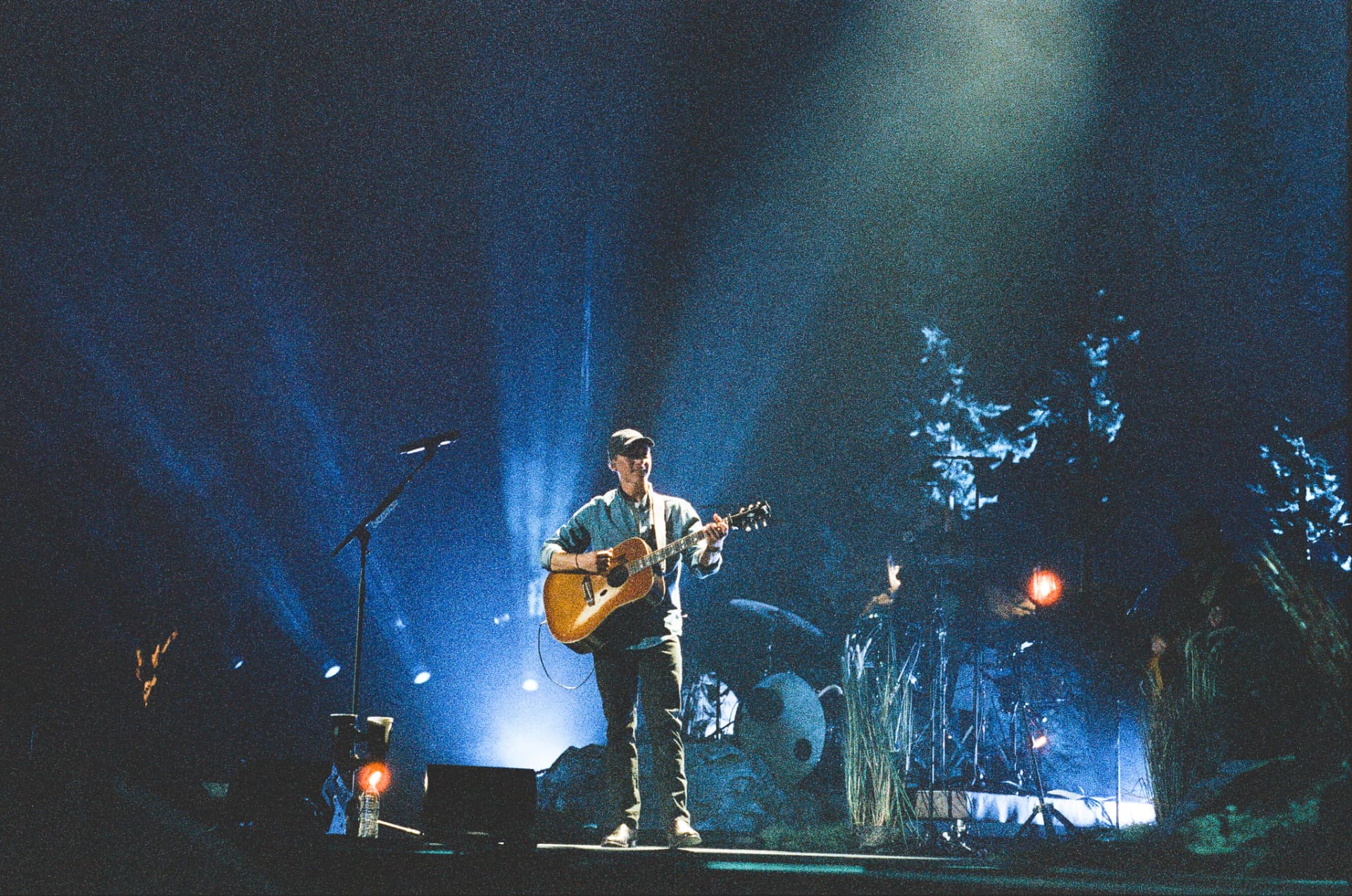Sam Barber performing on stage